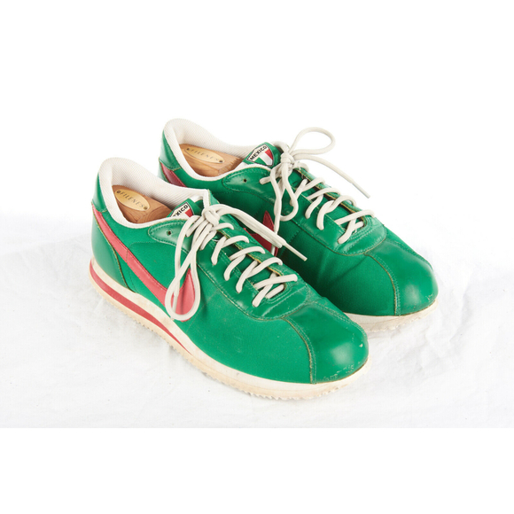 nike cortez green and orange